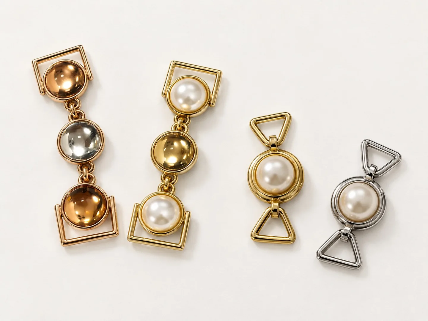 Pearl and jewel connectors